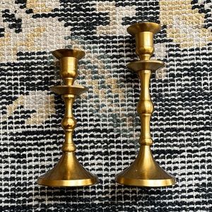 Brass candle stick holders